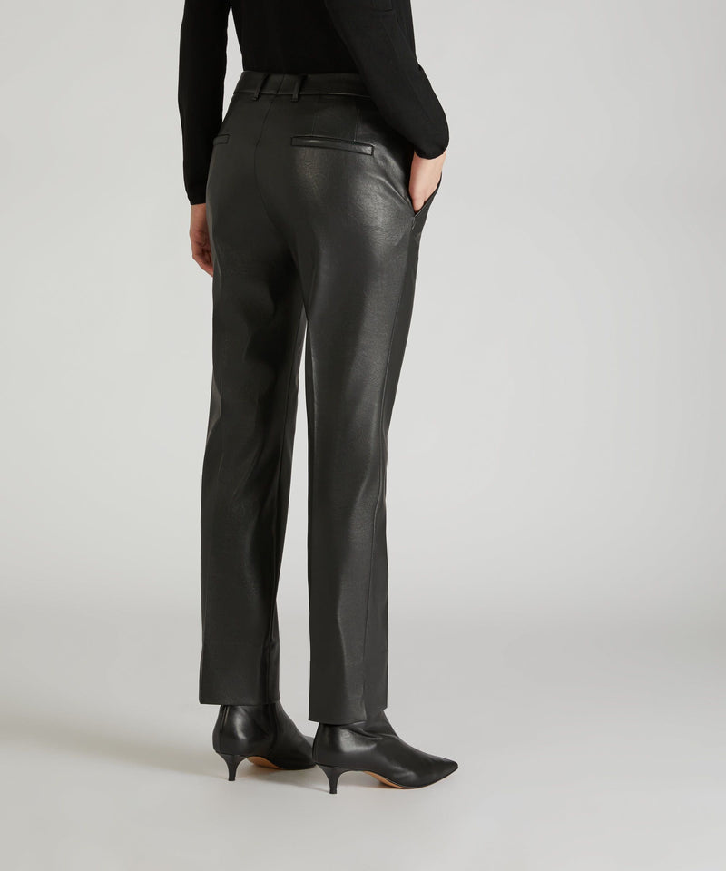 Slowear Pantalone slim fit in similpelle stretch Vendite Flash