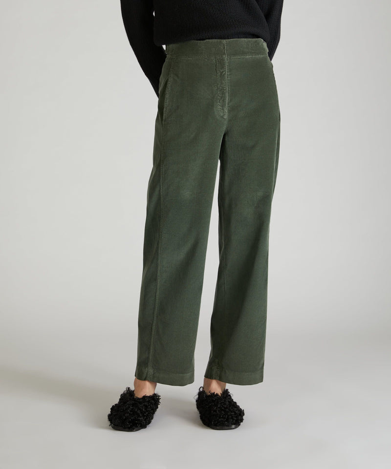 Slowear Pantalone regular fit in velluto In Saldo