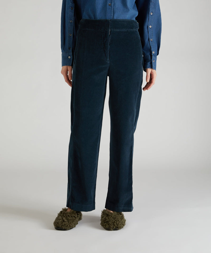Slowear Pantalone regular fit in velluto Nuova