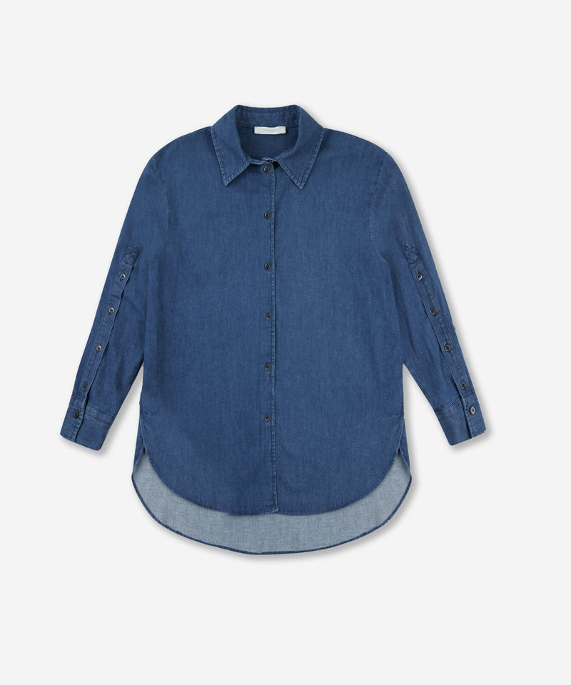 Slowear Camicia regular fit in denim di cotone Moda