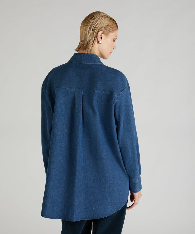 Slowear Camicia regular fit in denim di cotone Moda