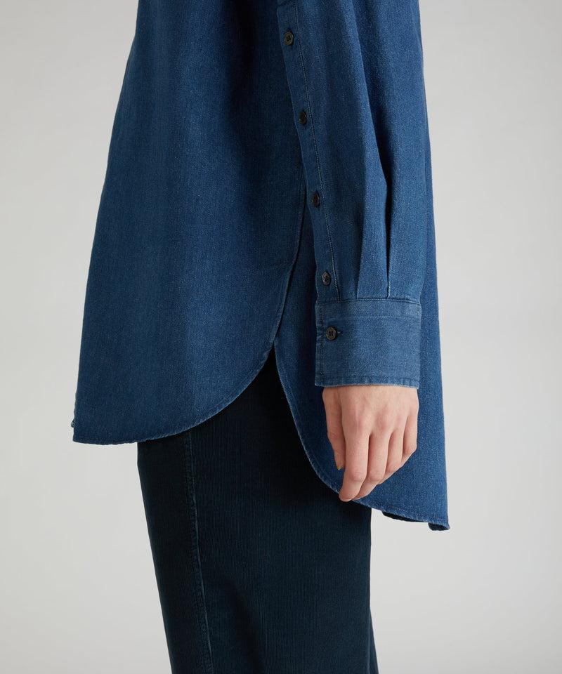 Slowear Camicia regular fit in denim di cotone Moda