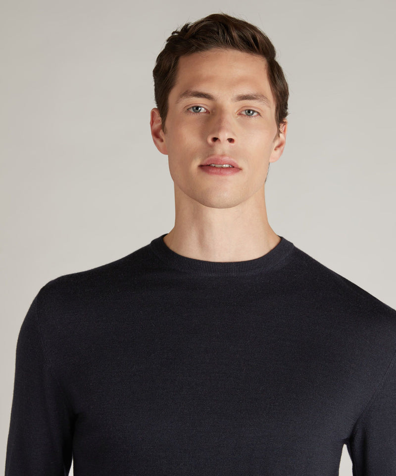 Slowear Girocollo slim fit in Flexwool certificato Vendita calda
