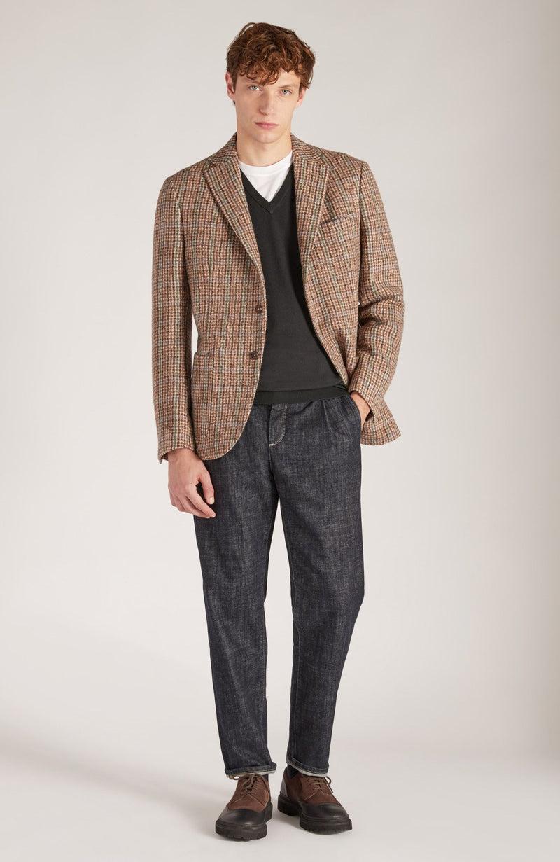 Slowear Maglia scollo a V slim fit in Flexwool certificato Sconto
