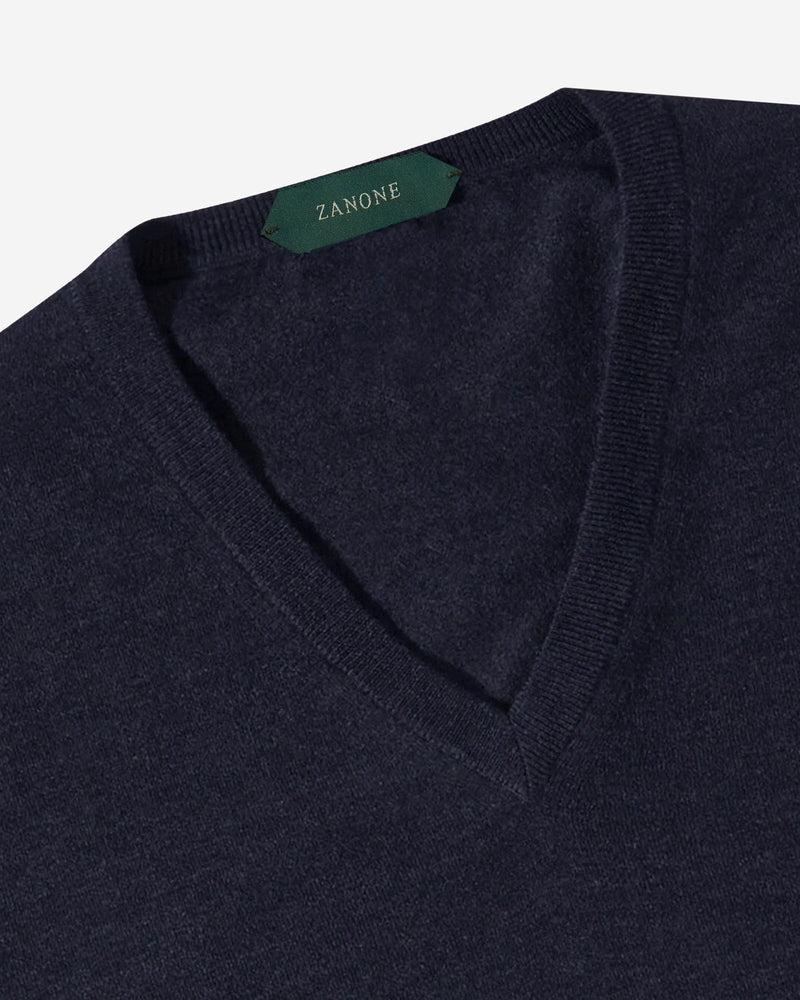 Slowear Maglia scollo a V slim fit in Flexwool certificato Offerta
