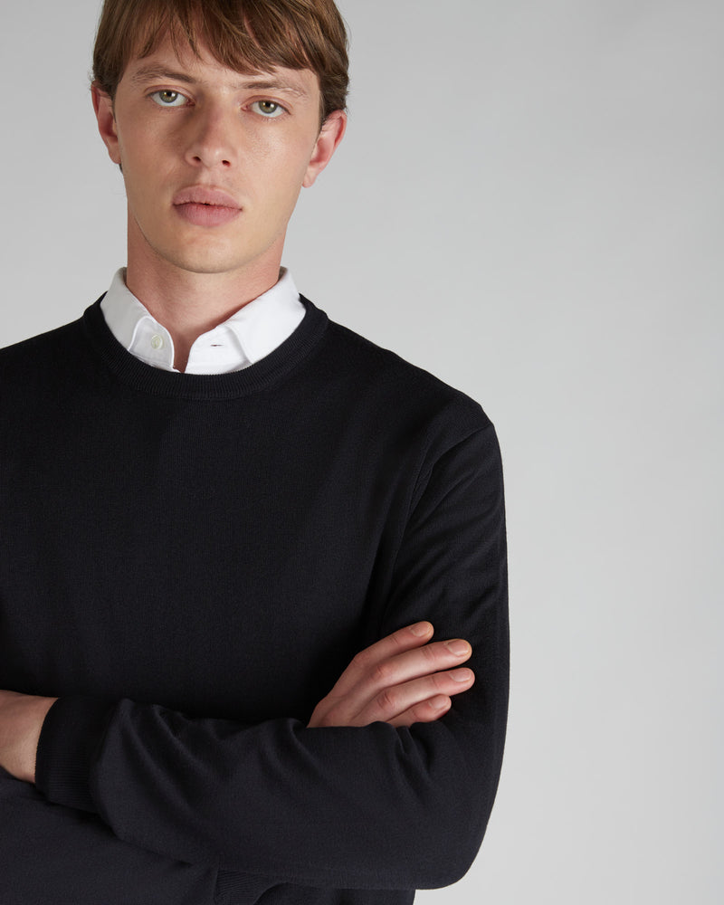 Slowear Girocollo slim fit in Flexwool certificato Offerte