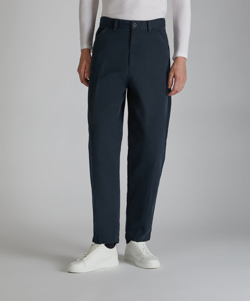 Slowear Pantalone carrot fit in chevron di cotone I Più Venduti