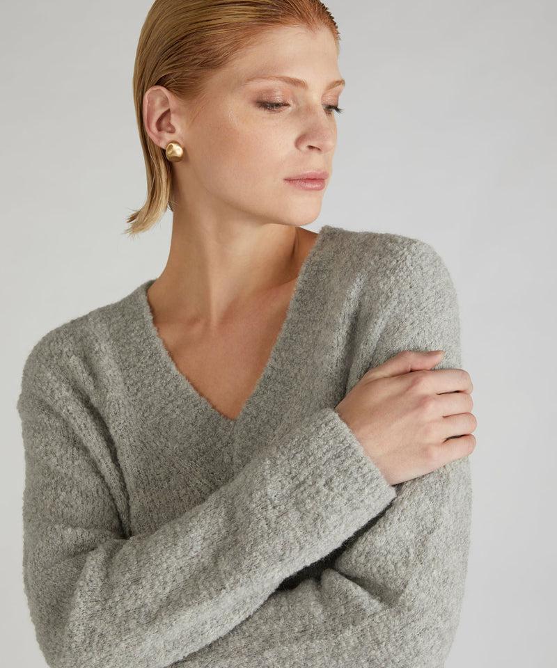 Slowear Maglia over in bouclé di lana e Alpaca Consegna Veloce