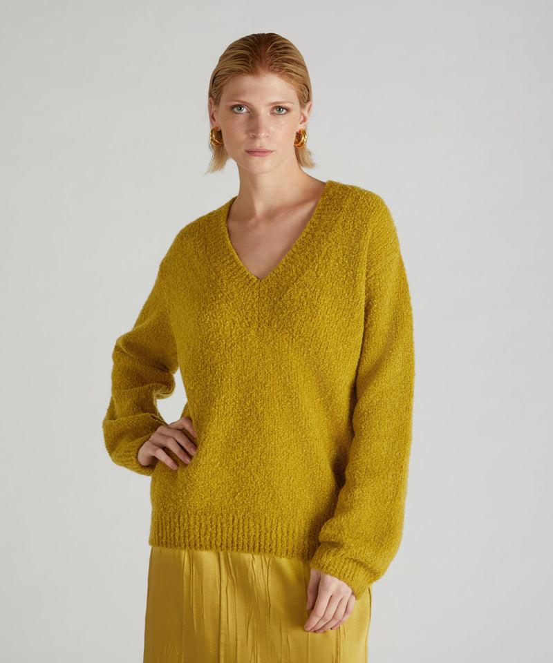 Slowear Maglia over in bouclé di lana e Alpaca Promozione Limitata