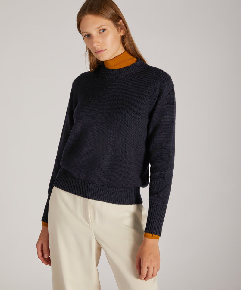 Slowear Girocollo regular fit in lana merinos certificata Novità