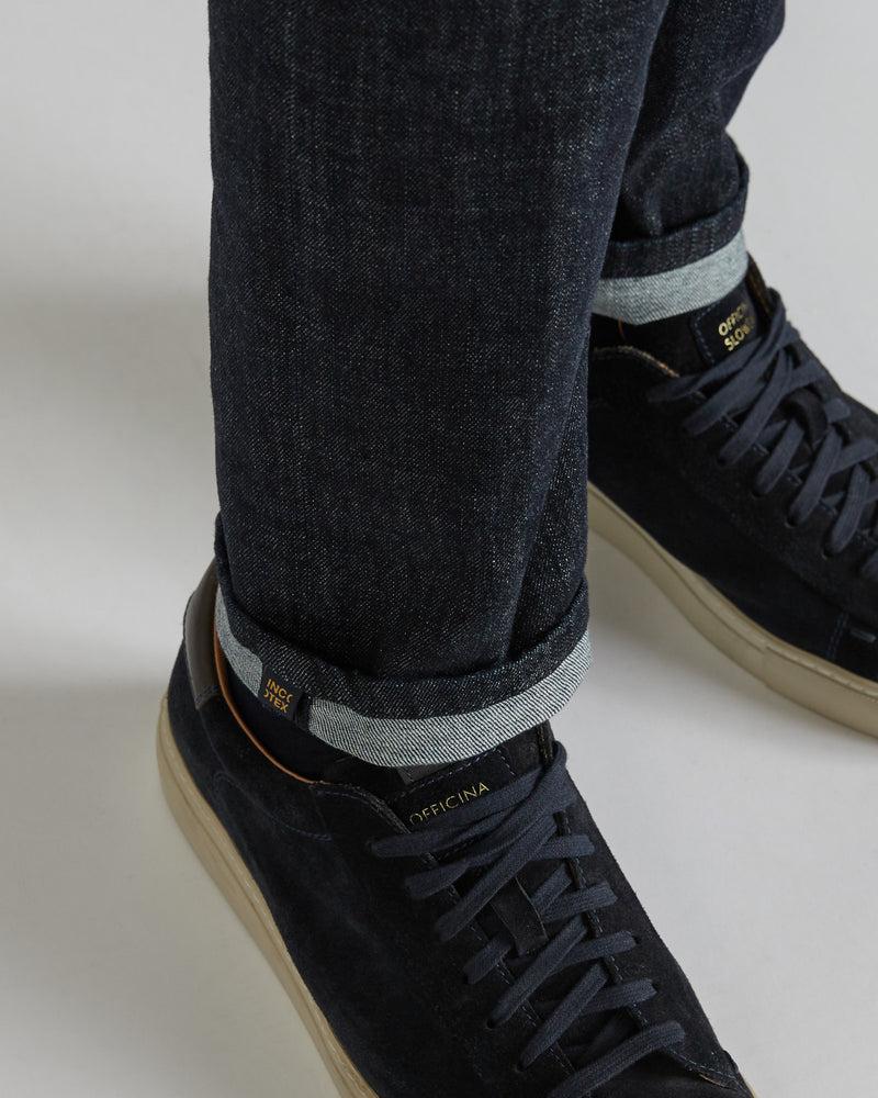 Slowear Pantalone sartoriale in denim stretch In Saldo