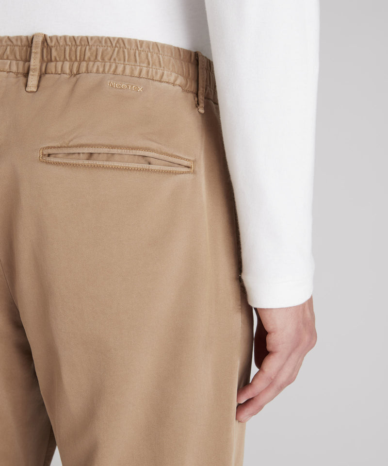 Slowear Pantalone slim fit in raso di cotone Vendita