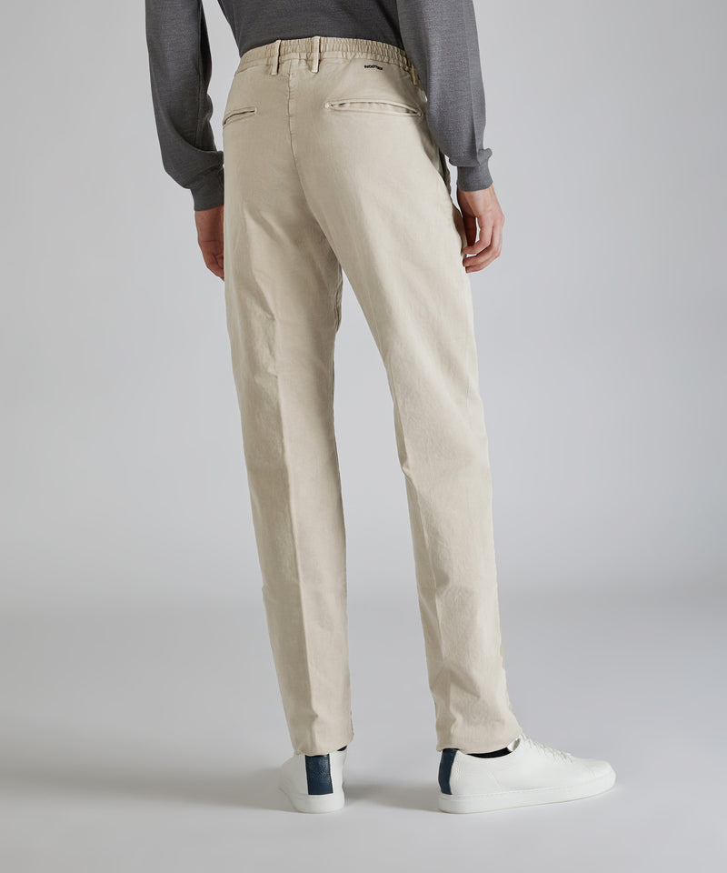 Slowear Pantalone slim fit in satin di cotone Qualità Garantita