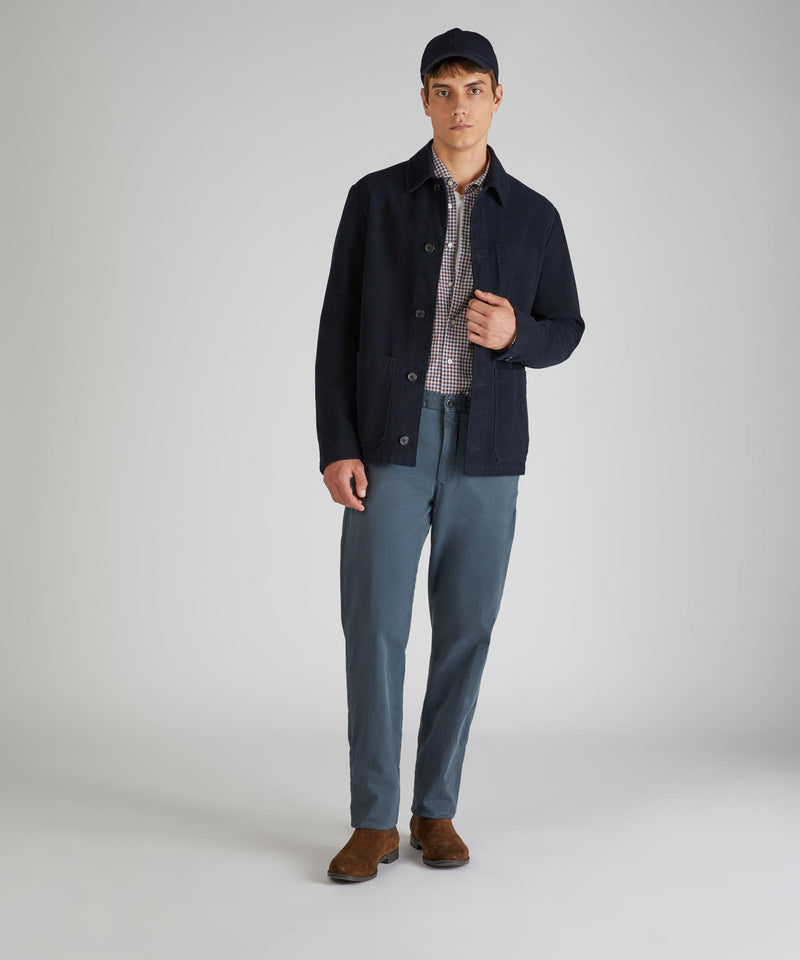 Slowear Pantalone slim fit in satin di cotone Negozi Online