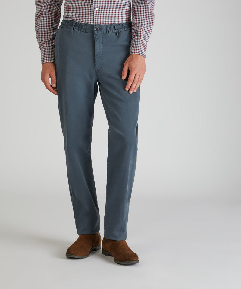 Slowear Pantalone slim fit in satin di cotone Negozi Online