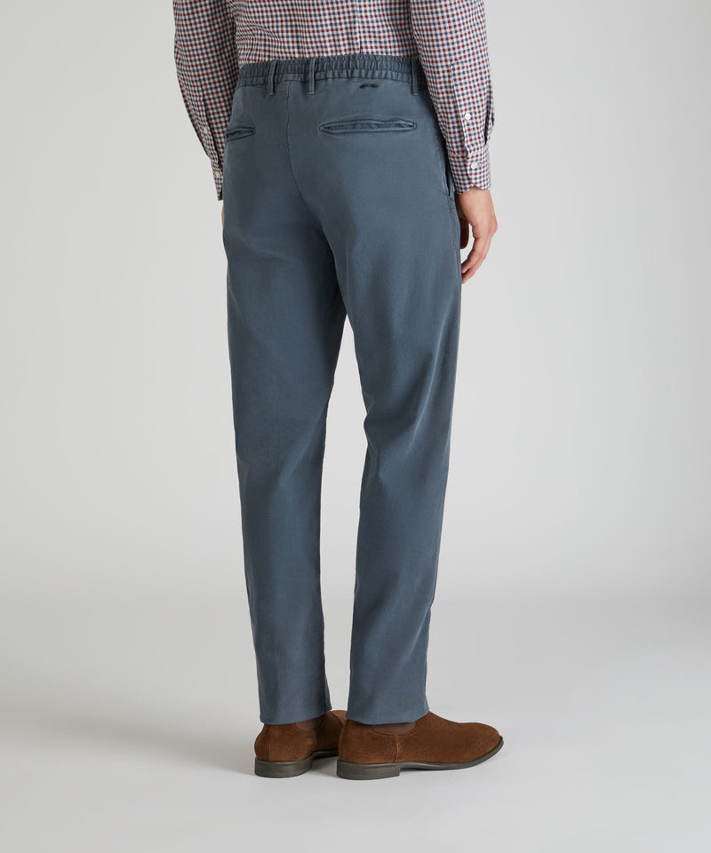 Slowear Pantalone slim fit in satin di cotone Negozi Online