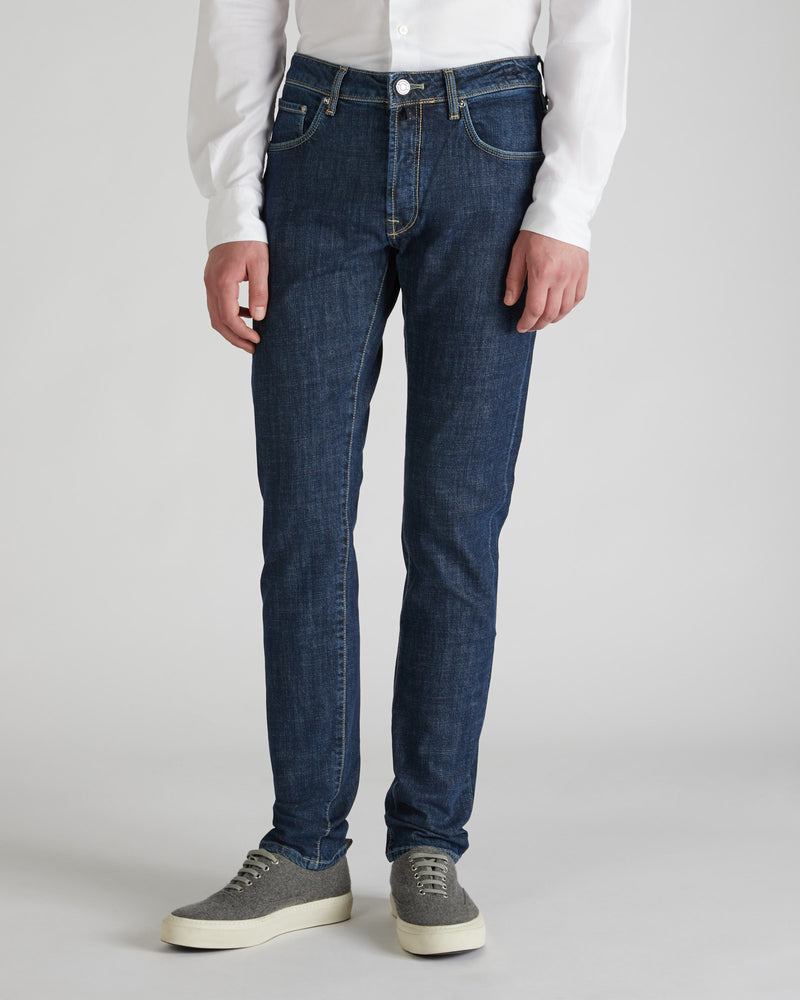 Slowear Pantalone cinque tasche slim fit in denim stretch Online