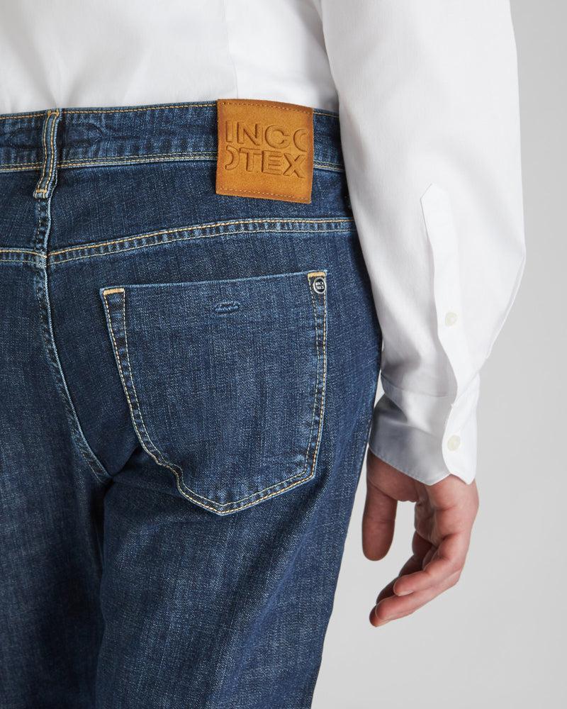 Slowear Pantalone cinque tasche slim fit in denim stretch Online