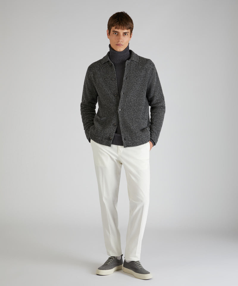 Slowear Pantalone tapered fit in cotone e lyocell Fino Al -60%