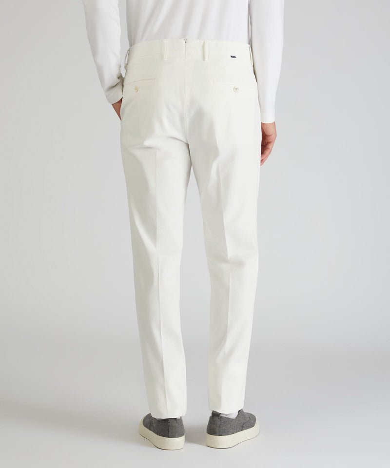 Slowear Pantalone tapered fit in cotone e lyocell Fino Al -60%