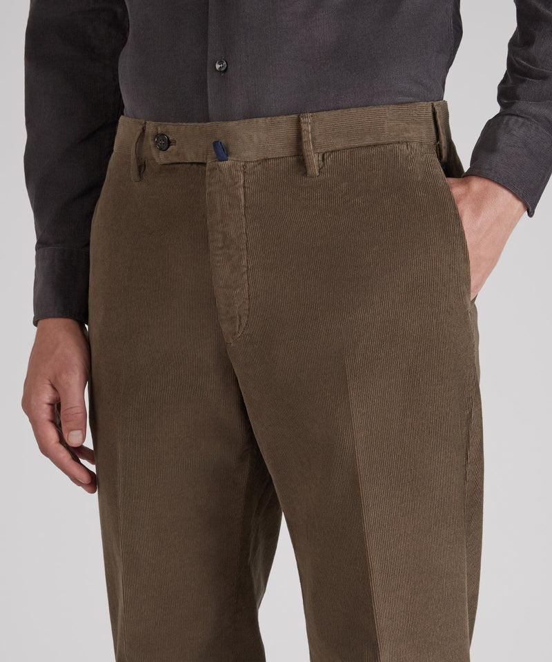 Slowear Pantalone regular fit in velluto a coste Sconto
