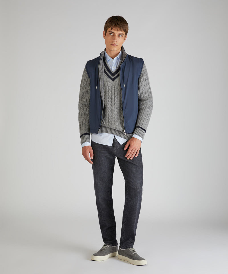 Slowear Camicia slim fit in tessuto tecnico In Vendita