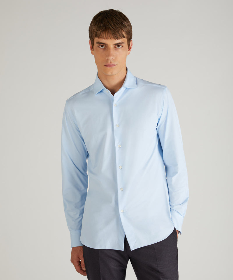 Slowear Camicia slim fit in tessuto tecnico In Vendita