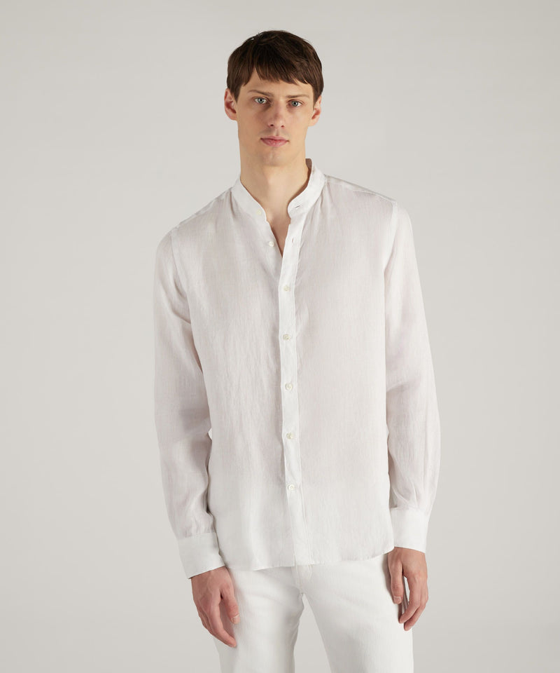 Slowear Camicia regular fit in lino In Linea