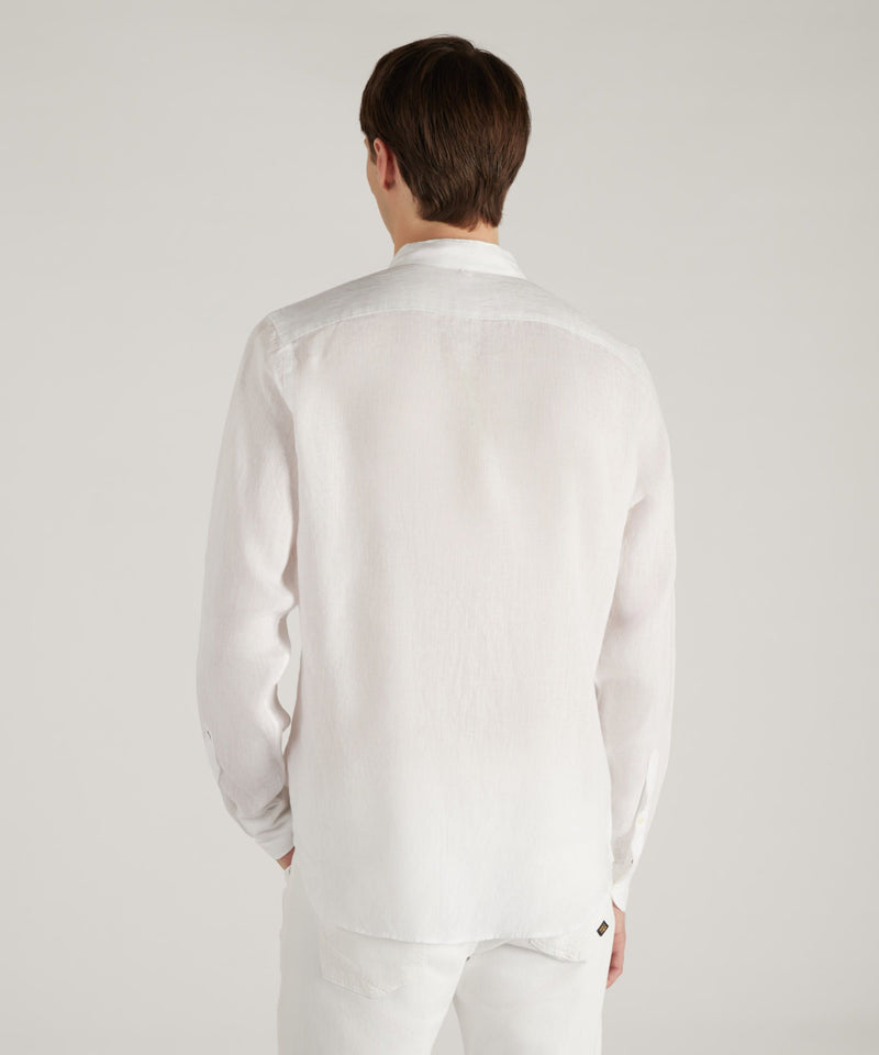 Slowear Camicia regular fit in lino In Linea