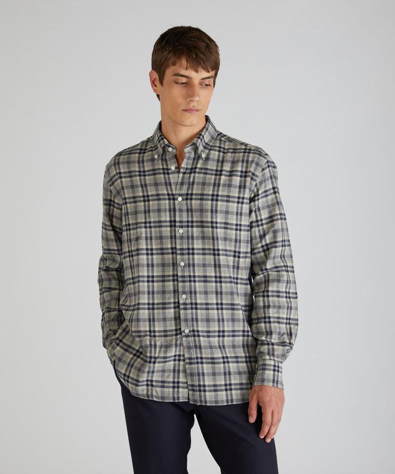 Slowear Camicia casual fit in flanella Italy