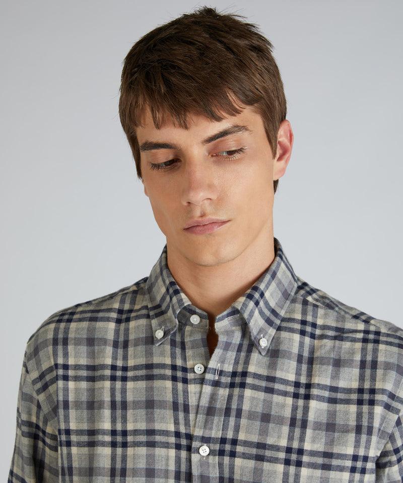 Slowear Camicia casual fit in flanella Italy