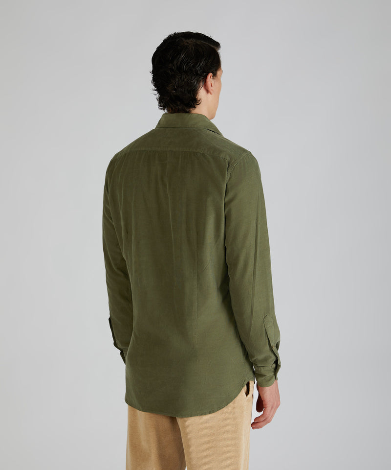 Slowear Camicia slim fit in velluto Spedizione Gratuita