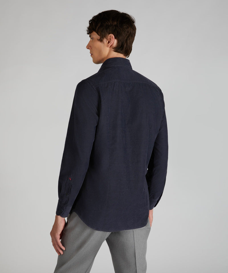Slowear Camicia slim fit in velluto Pezzi Unici