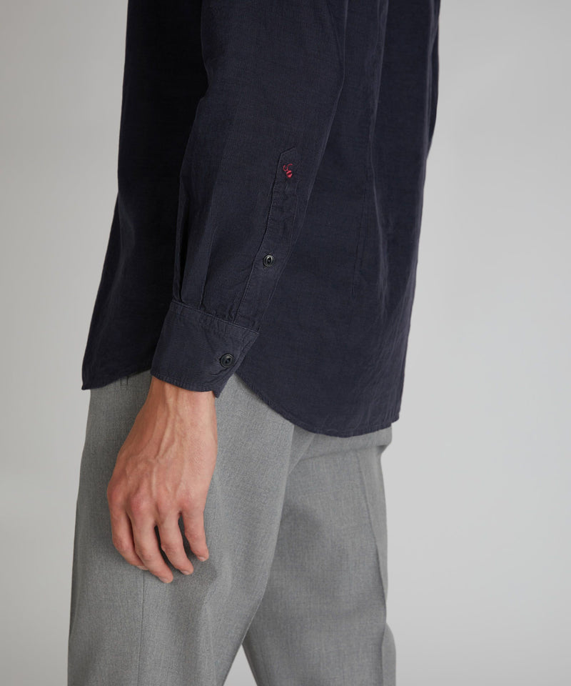 Slowear Camicia slim fit in velluto Pezzi Unici