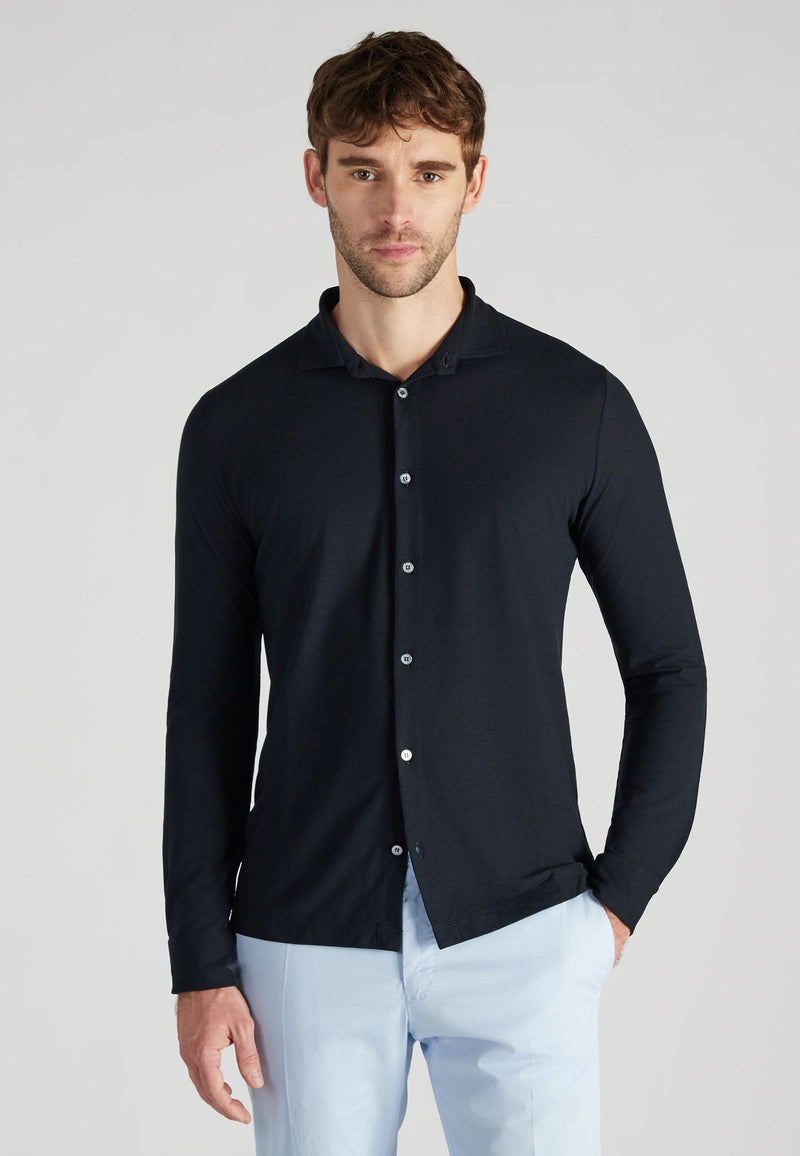 Slowear Camicia slim fit in IceCotton organico Sottocosto