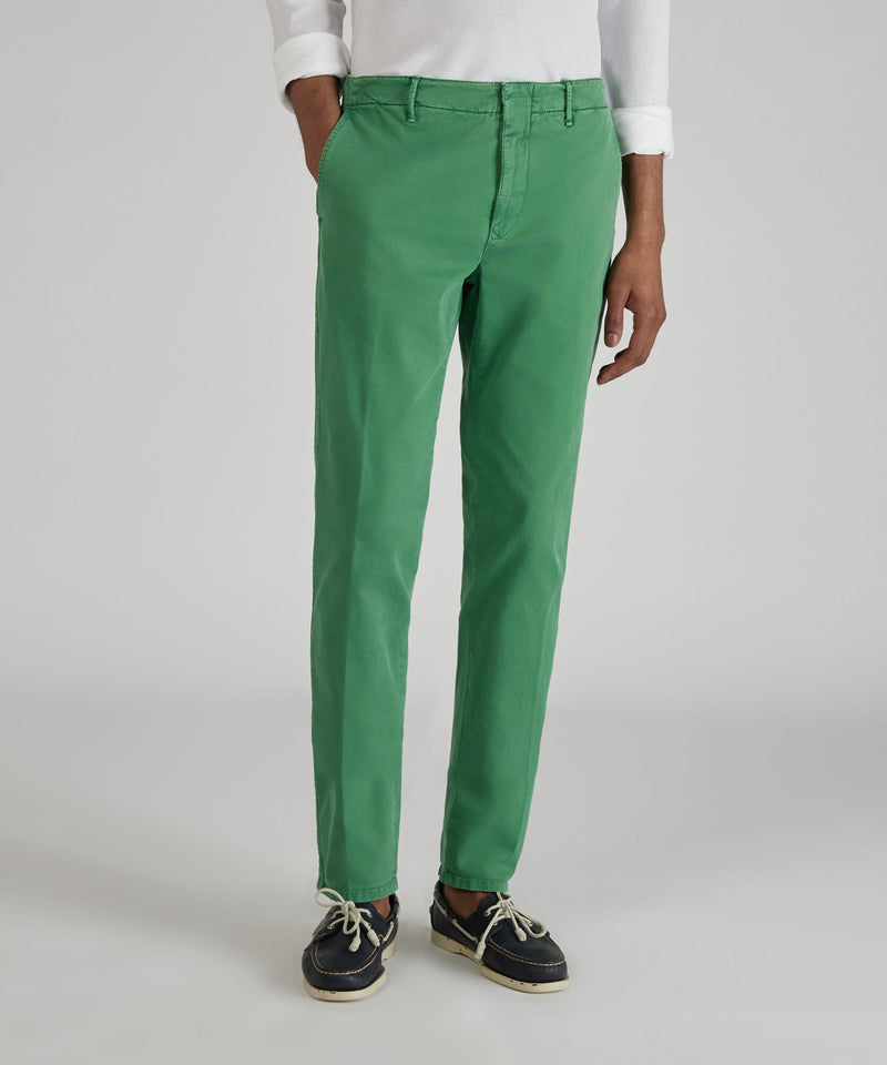 Slowear Pantalone slim fit in gabardina stretch certificata Nuovo