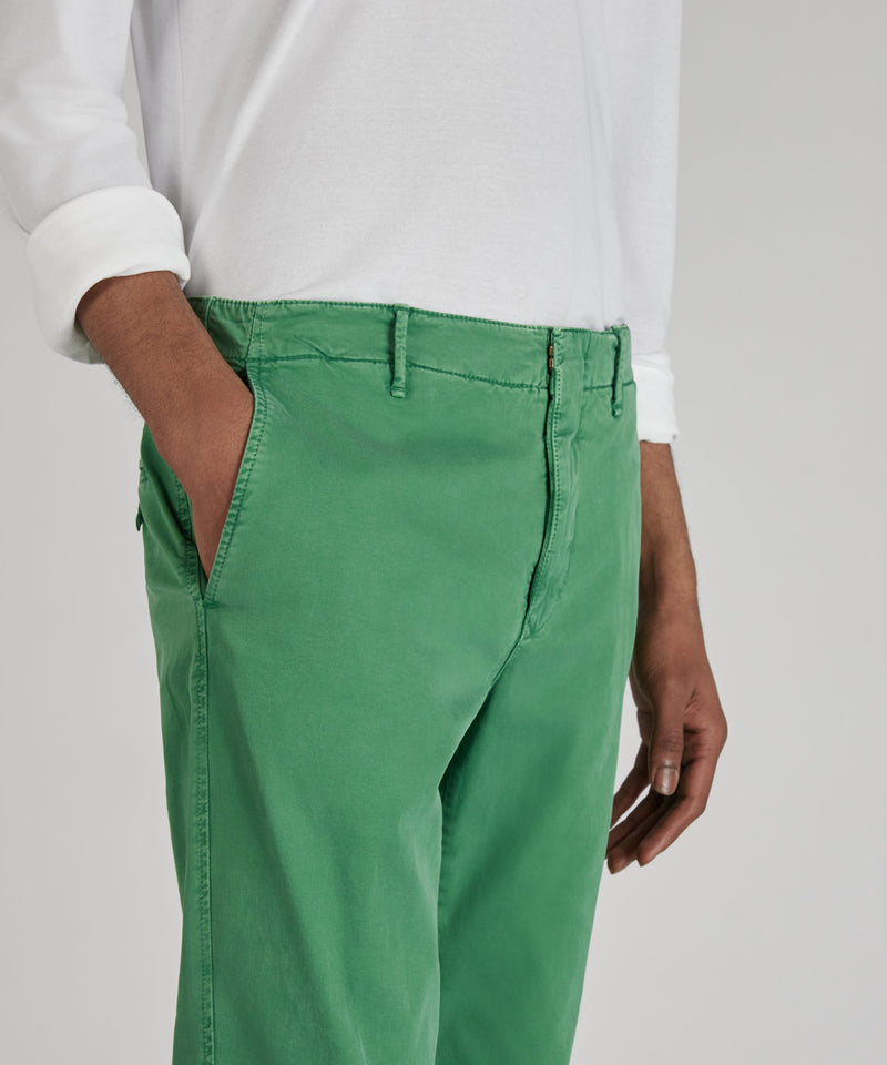 Slowear Pantalone slim fit in gabardina stretch certificata Nuovo