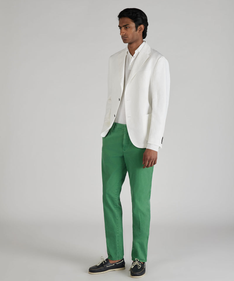 Slowear Pantalone slim fit in gabardina stretch certificata Nuovo