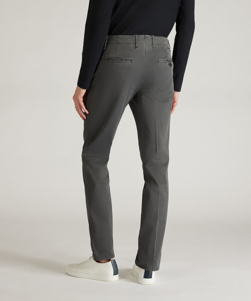 Slowear Pantalone slim fit in gabardina stretch certificata Qualità