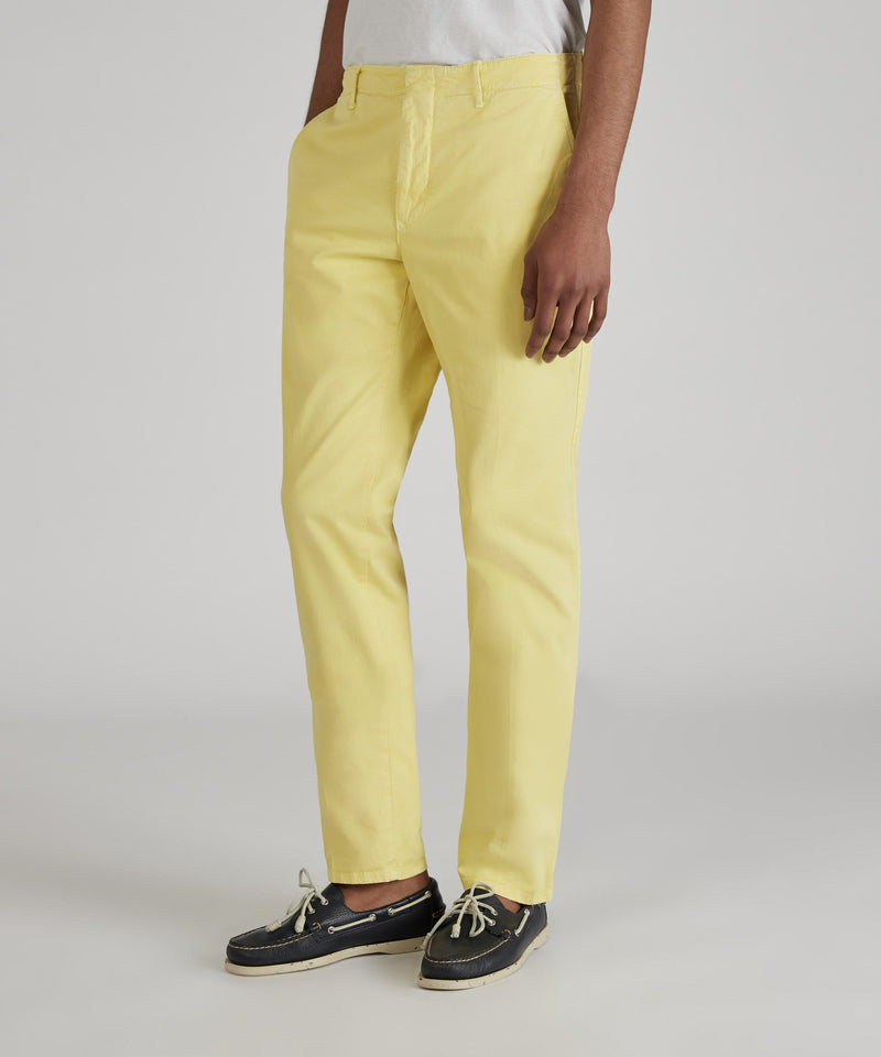 Slowear Pantalone slim fit in gabardina stretch certificata Vendita
