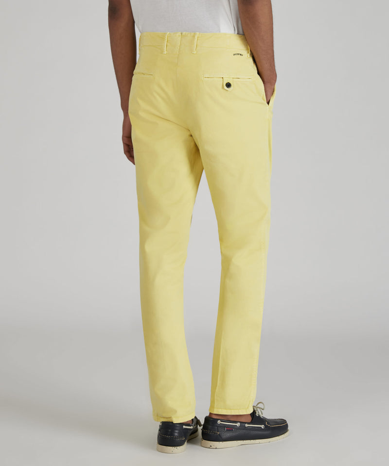 Slowear Pantalone slim fit in gabardina stretch certificata Vendita