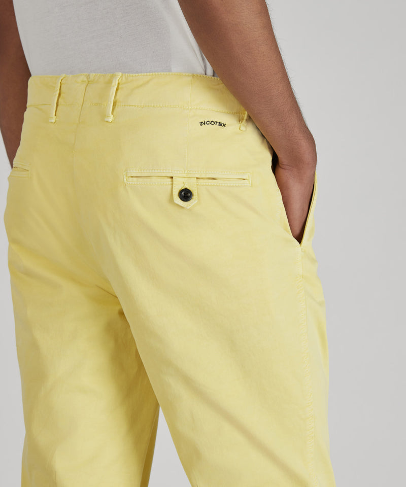 Slowear Pantalone slim fit in gabardina stretch certificata Vendita