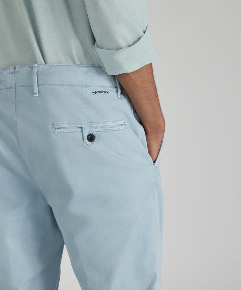 Slowear Pantalone slim fit in gabardina stretch certificata Promozione