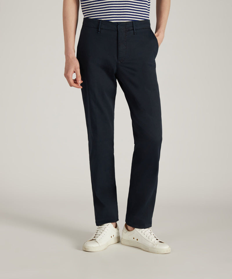Slowear Pantalone slim fit in gabardina stretch certificata Spedizione Gratuita