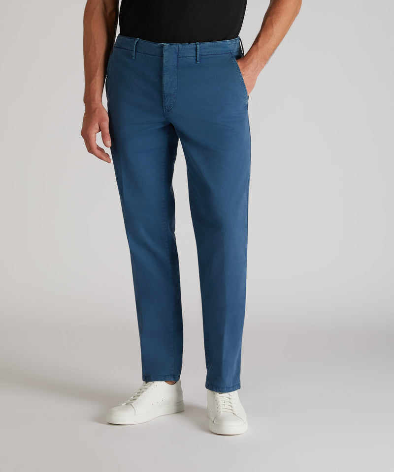 Slowear Pantalone slim fit in gabardina stretch certificata Pezzi Unici