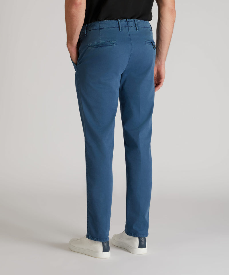 Slowear Pantalone slim fit in gabardina stretch certificata Pezzi Unici