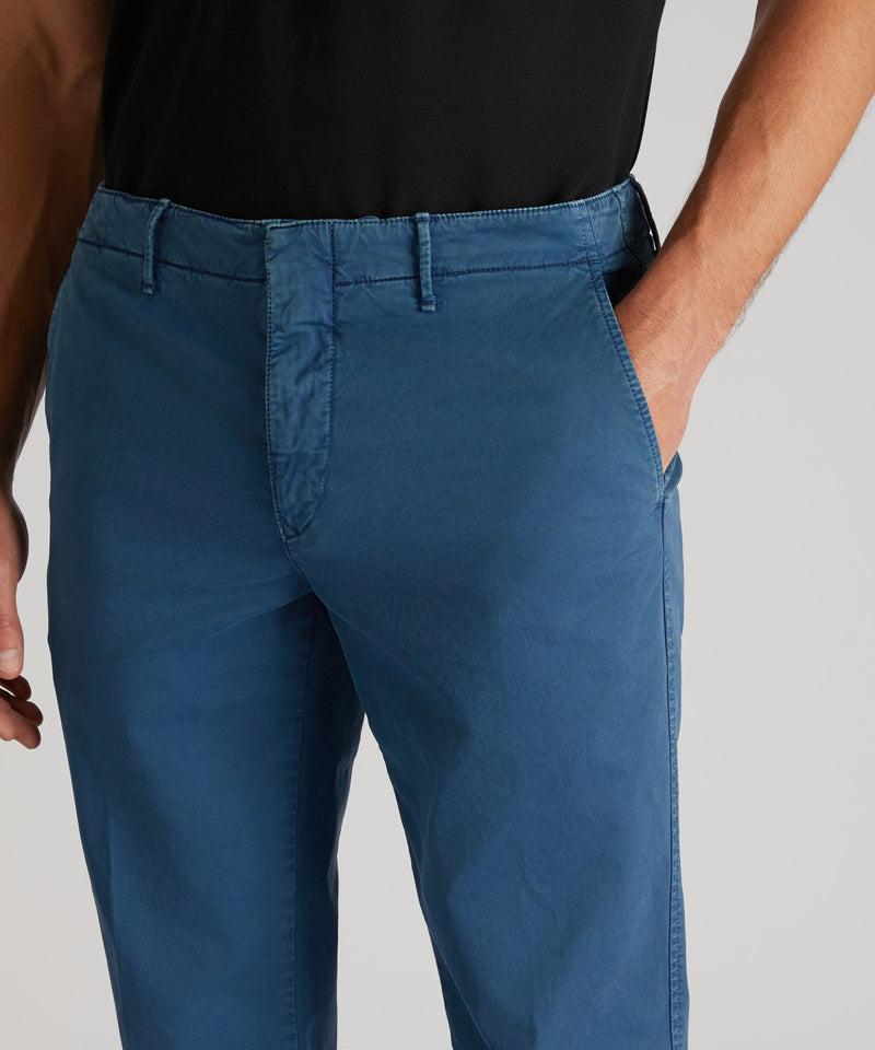 Slowear Pantalone slim fit in gabardina stretch certificata Pezzi Unici