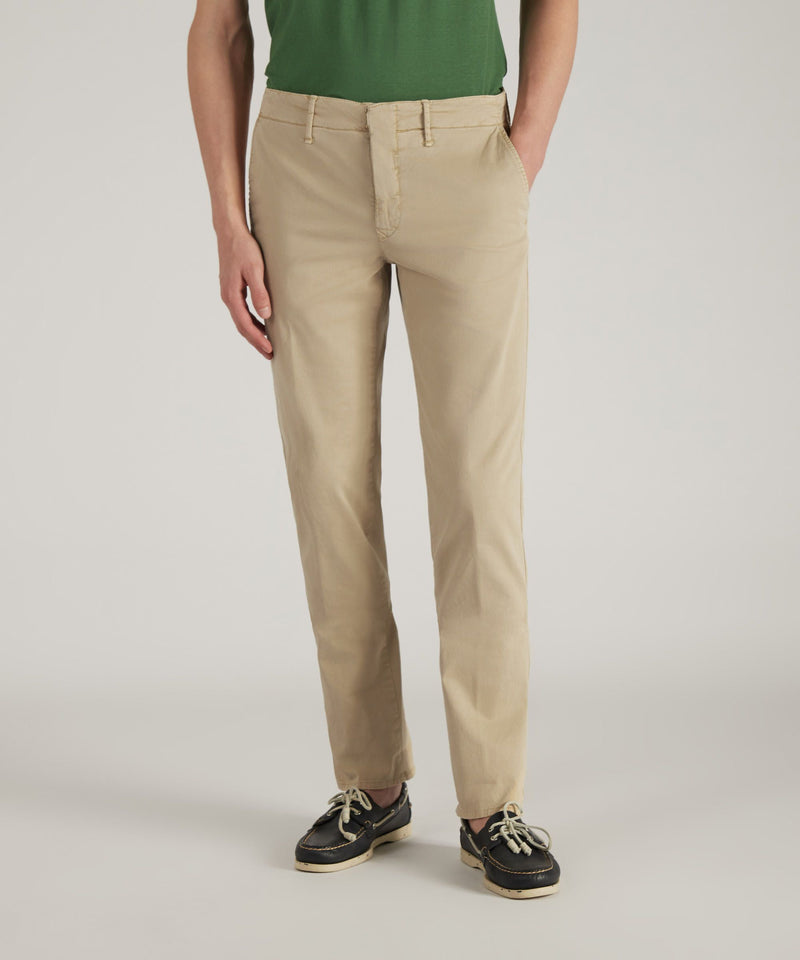 Slowear Pantalone slim fit in gabardina stretch certificata Negozi Online