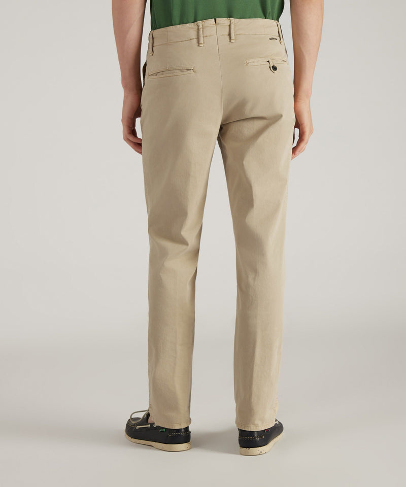 Slowear Pantalone slim fit in gabardina stretch certificata Negozi Online