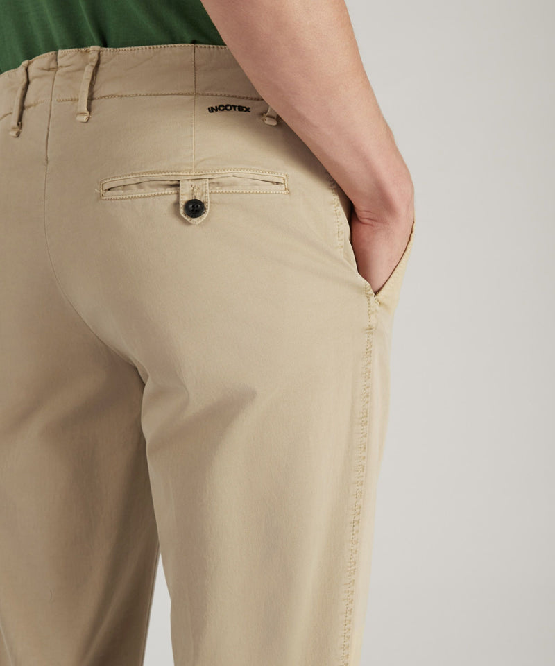 Slowear Pantalone slim fit in gabardina stretch certificata Negozi Online